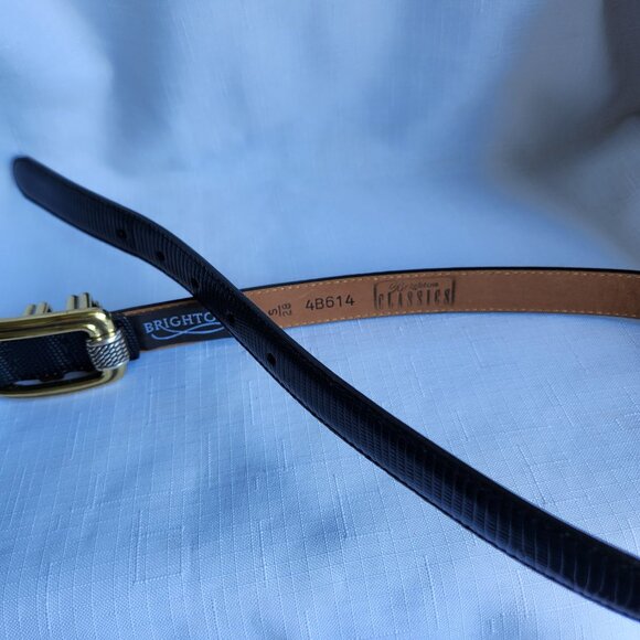 NWOT Brighton Unique Leather Classic Black Women`s Belt main image 8